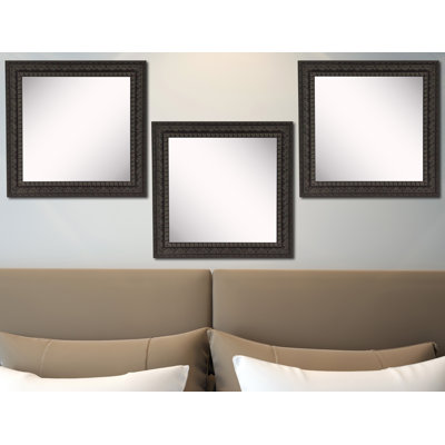 Derrik Solid Wood Flat Wall Mirror