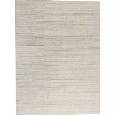 Gabbeh Handwoven Wool Beige Area Rug