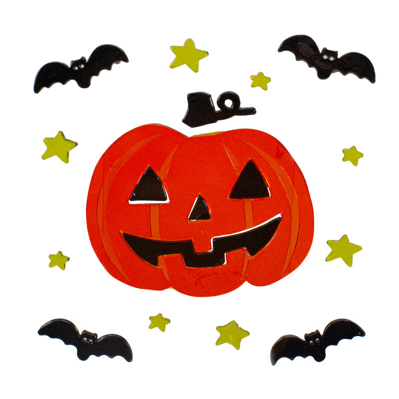 Jack-O-Lantern et chauve-souris en gel pour Halloween