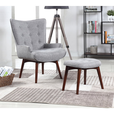 Fauteuil d'appoint avec repose-pieds Arfh