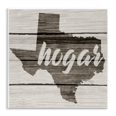 Plaque murale Texas State Home, art espagnol, par Lil 'Rue