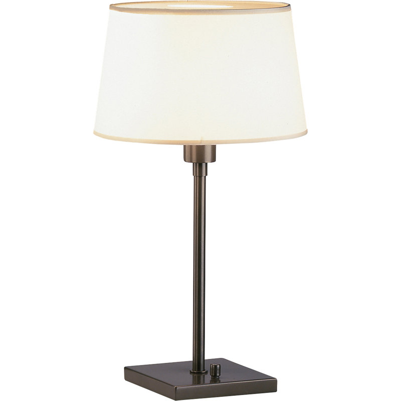 Real Simple Table Lamp, Dark Bronze Powder Coat, Off-White Snowflake