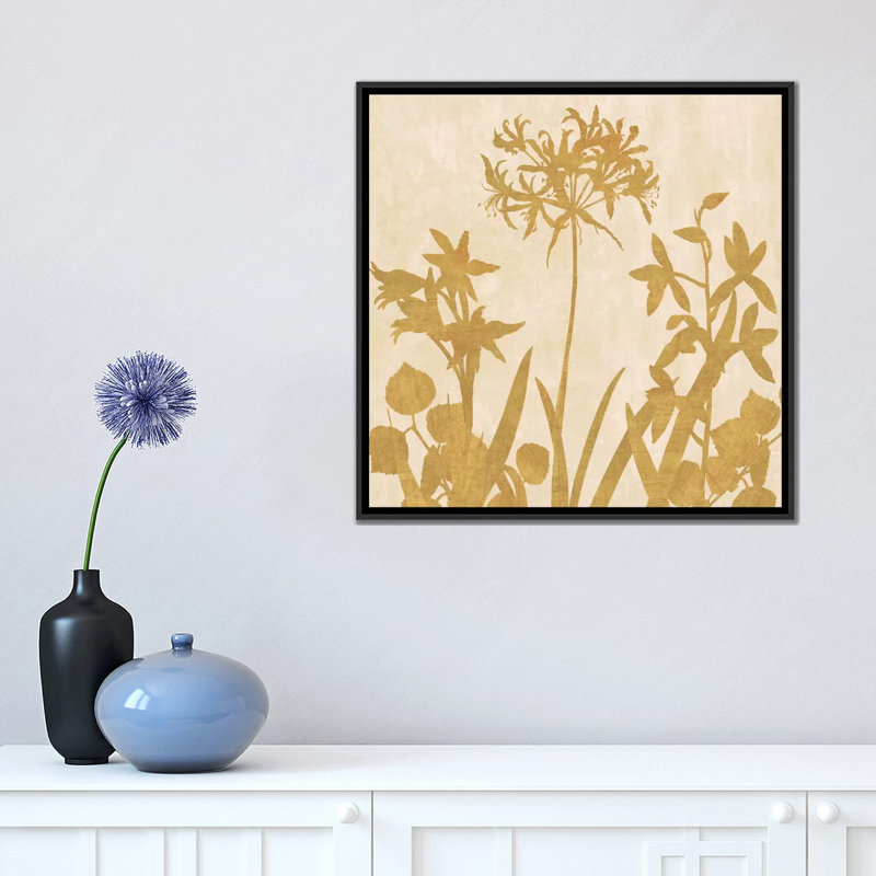 « i », impression sur toile Reflections, H 18 po x l 18 po x P 1,5 po, Toile avec cadre noir, Pas de tapis