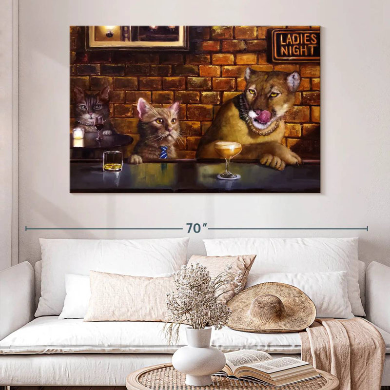 On The Prowl, 34" H x 51" W