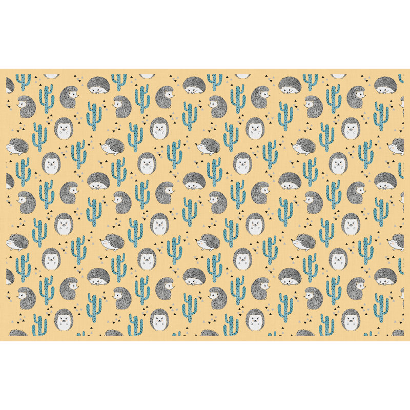 Aithen Vinyl Machine Printed Area Rug, Rectangle 133 x 200cm