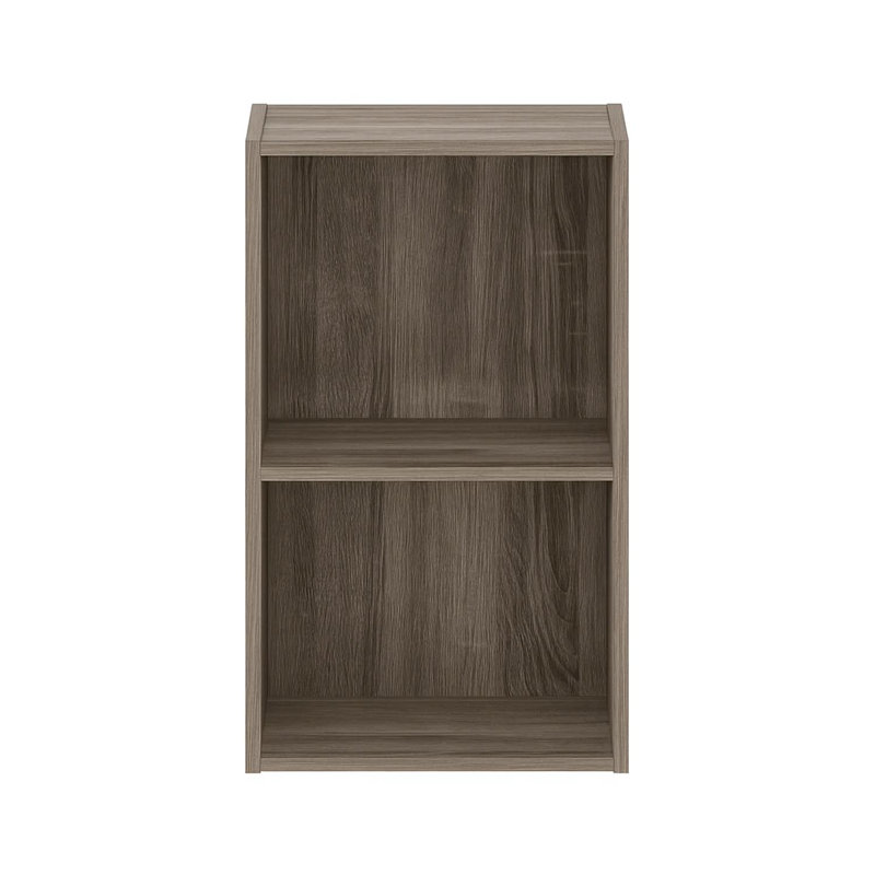 Pasir 2-Tier Open Shelf Bookcase French Oak Display Shelf Living Room Storage Modern, French Oak
