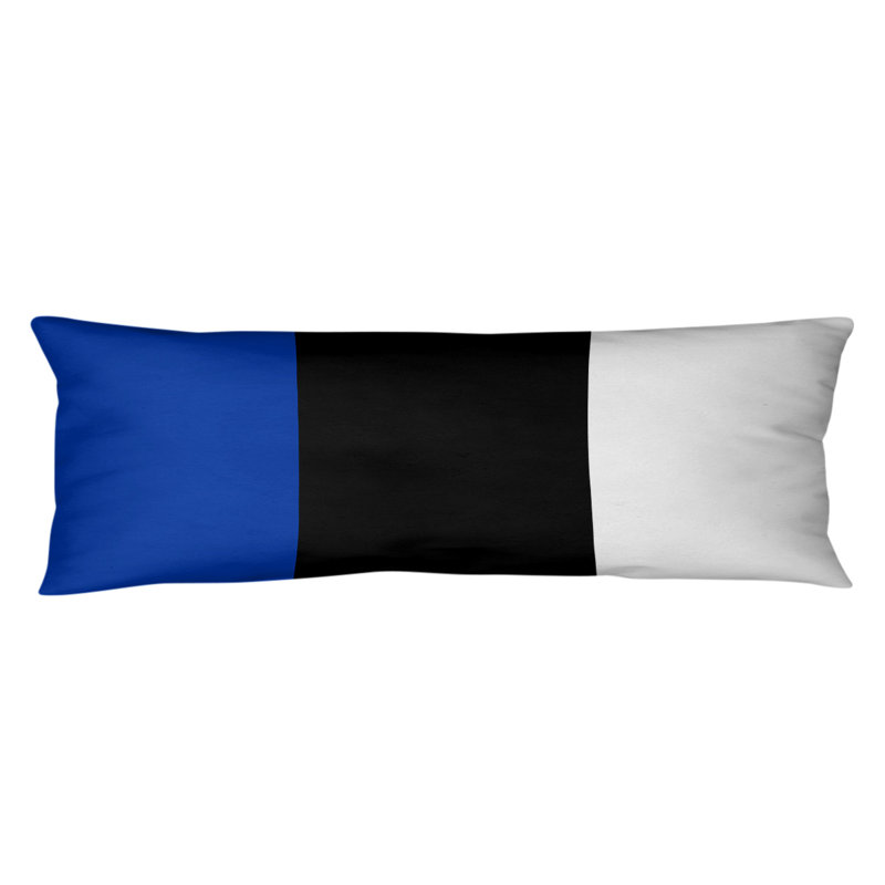 Oreiller de corps en polyester / polyester Arizona Football Stripes, Bleu / milieu noir, Kentucky 