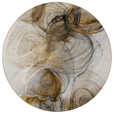 Tapis d'intérieur rond 8 po