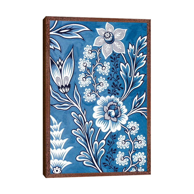 Floral Tapestry Study by Stellar Design Studio - Floater Frame Gallery-Wrapped Canvas Giclée on Canvas