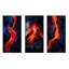 Volcano Volcanic Symphony - Ensemble de 3 décorations murales en métal Volcano-26697113