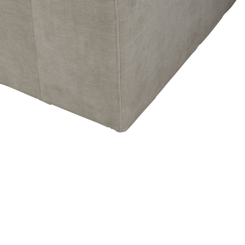 Faouzi Upholstered Dining Chair w/ Casters, Cream