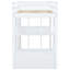Twin Size Loft Bed - White With Versatile Shelves, Desk, Led Space-Optimized In-893635052-893635055