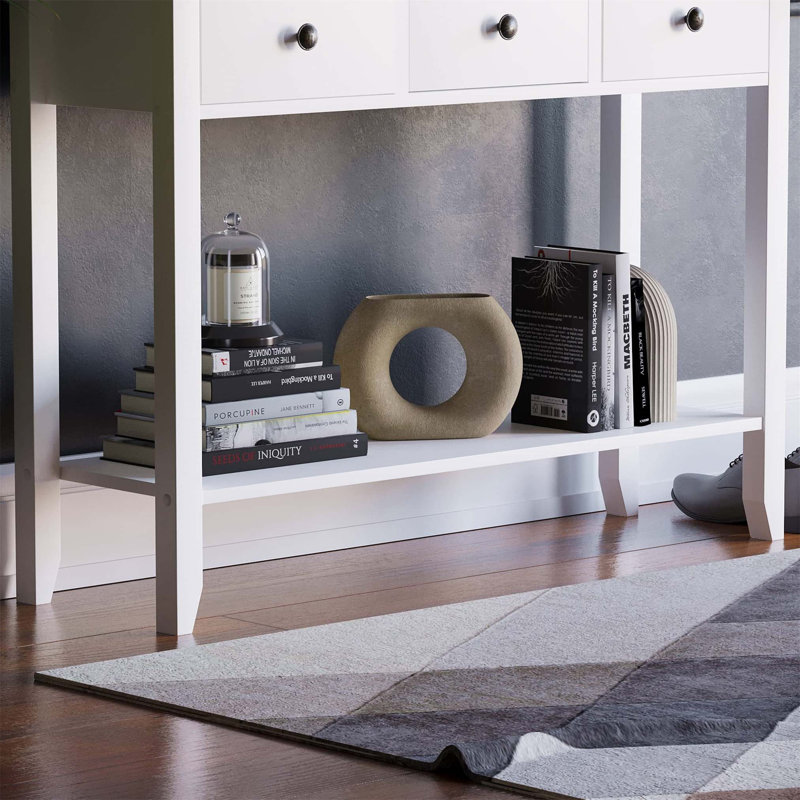 Annam Console Table, 74cm H x 100cm W x 30cm D, White