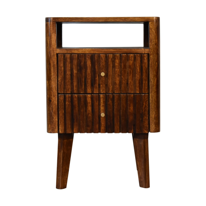 40cm W Solid Wood Bedside Table
