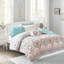 Édredon simple et drap - motif gracieux avec draps de lit style global-121305566
