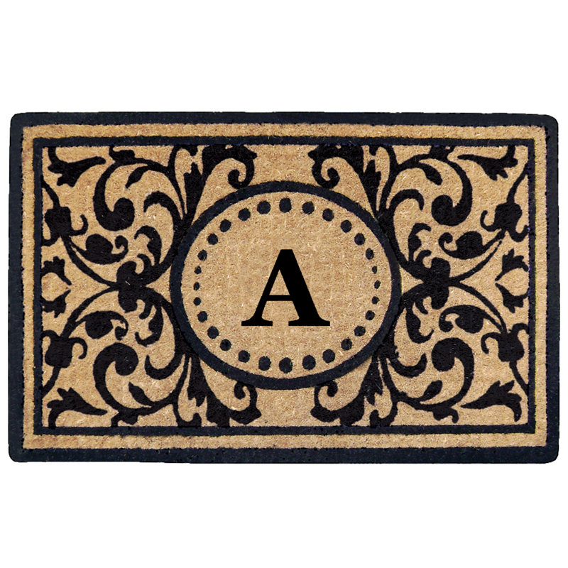 Osborne Non-Slip Floral Outdoor Doormat, A