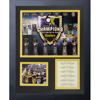 Pittsburgh Steelers Steeler Super Bowls Framed Memorabili