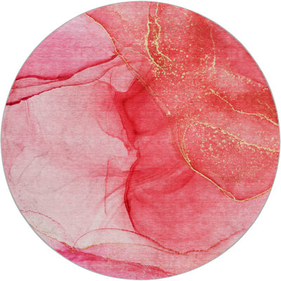 Premium Machine Washable Dream Shag ADS507 Watercolors Rug