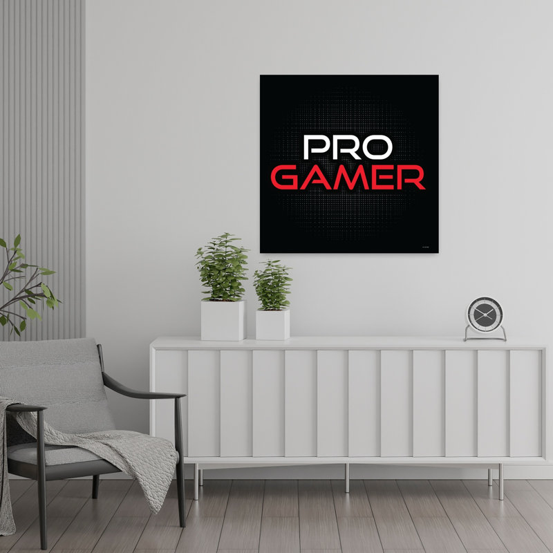 Pro Gamer, art abstrait contemporain, H 24 po x l 24 po