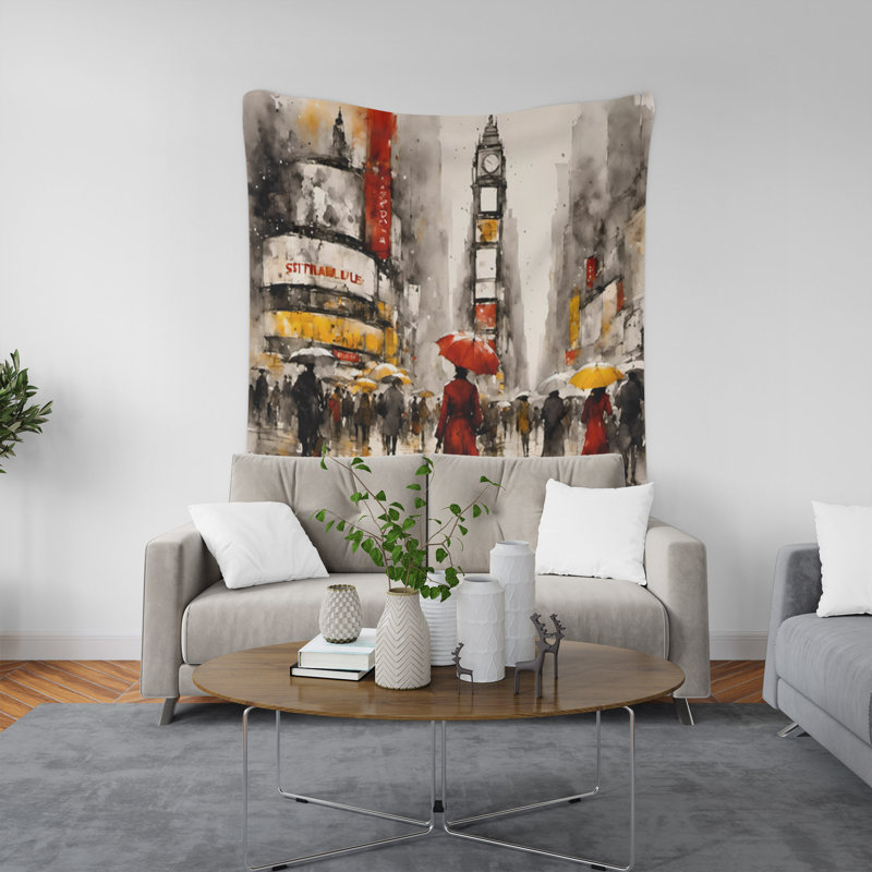 Tapisserie murale, H 88 po x l 104 po x P 1,2 po
