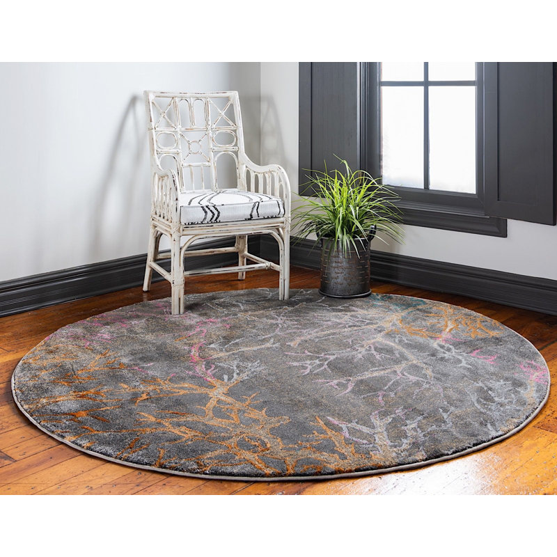 Estrada Oriental Indoor Rug, Round 8'