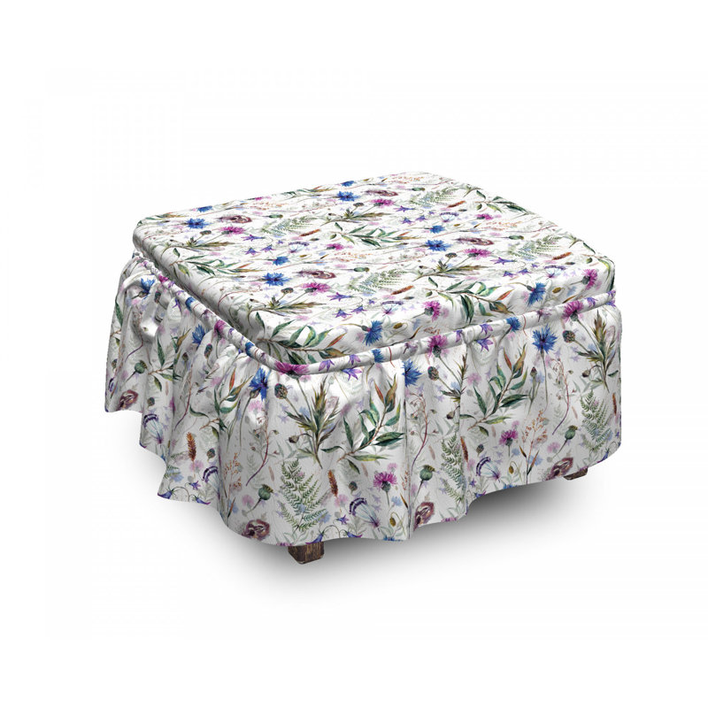 Housse pour repose-pieds wildflowers