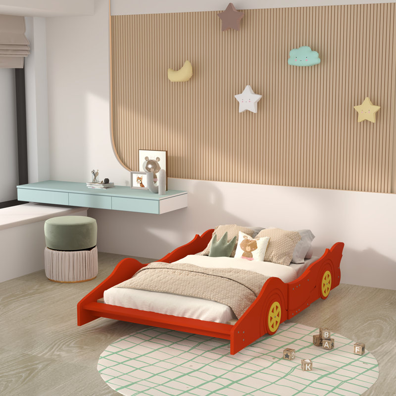 Lit plateforme double Connerton par Zoomie Kids, Full, Rouge