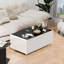 Modern Smart Coffee Table with Built-in Fridge, Bluetooth Speaker, Wireless Charging, Touch Control Panel, USB Interface, Outlet Protection, Atmosphere light-443531912-455456744-455806155