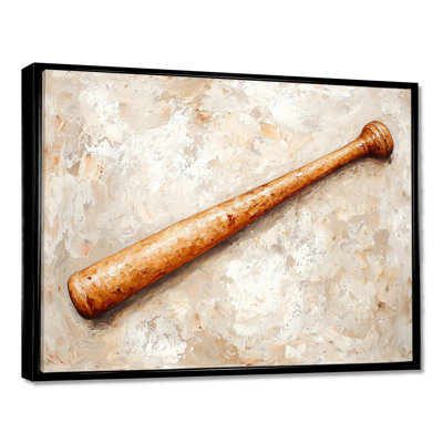 Batte de baseball rétro II - impression sur toile Sport Baseball