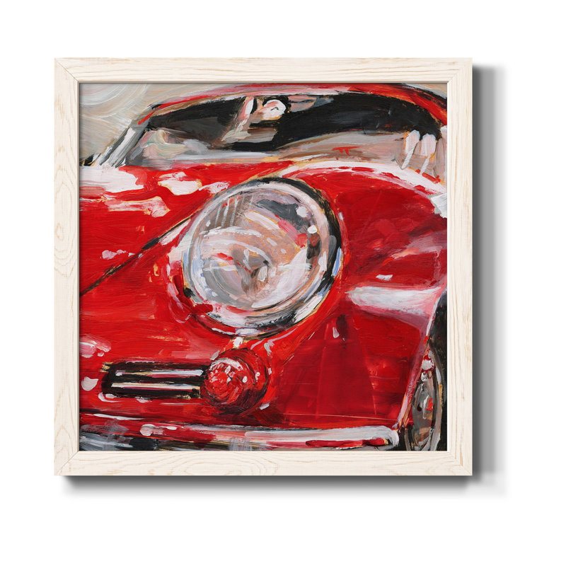 Toile encadrée I-Premium de la collection Sportscar - prête à être accrochée, H 20 po x l 20 po x P 1,5 po, Blanc