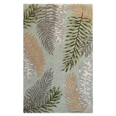 Anarah Floral Hand Tufted Wool Area Rug