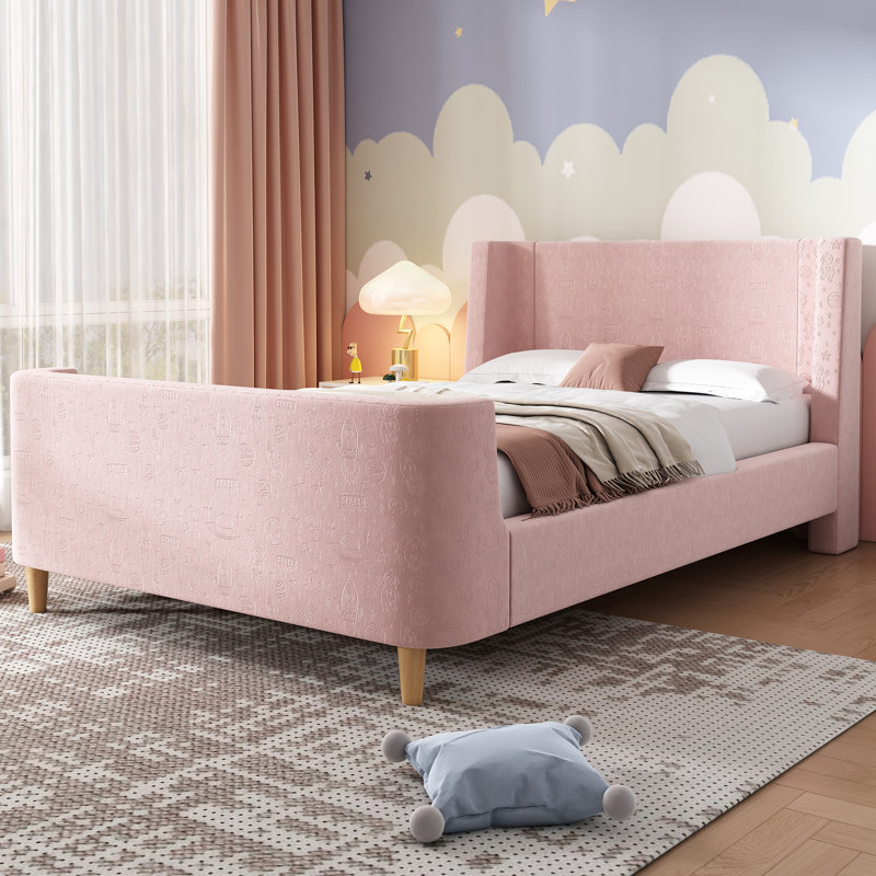 Single (3') Bed Frame, Pink
