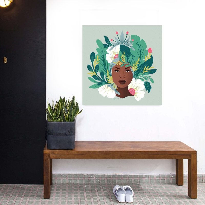 Lush Life VII, plante abstraite, art tropical, H 32 po x l 32 po
