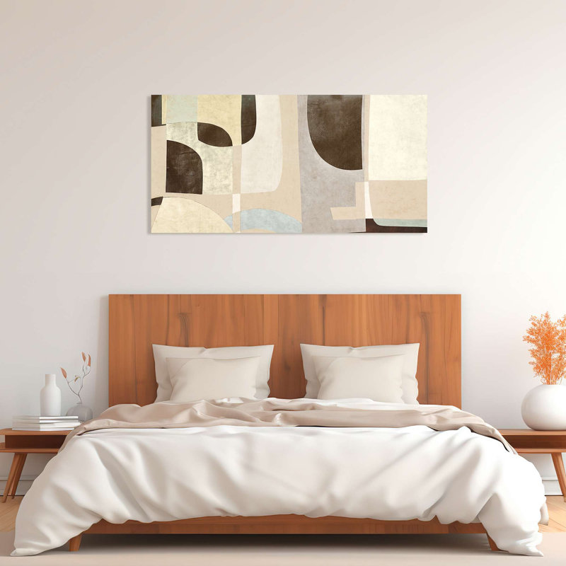 2SR6983 Geometric And Abstract Art: Double Fantasy by Steve Roja - Wrapped Canvas Print, 50cm H x 100cm W