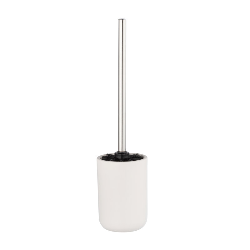 Gunderson 17 Stories, Mod. Olinda, Ceramic Bathroom Accessory Free-Standing Toilet Brush and Holder, White
