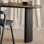 Bureau en bois massif noir à forme créative-635888351