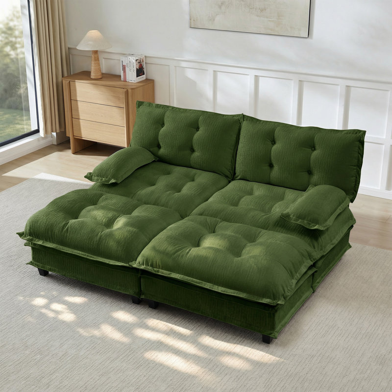 Canapé modulaire Modern, Vert, 2+2