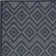 Foundry Select Versatile Diamond Navy Blue Indoor/Outdoor Area Rug