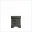 Blaze Modern 2-Drawer Wood Nightstand in Metallic Grey