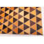 Tapis en cuir de vache patchwork orange 5 pi 0 po x 7 pi 11 po