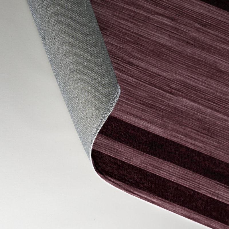 HorizontalStripes Brown Indoor and Outdoor Area Rug, Rectangle 5' x 7'
