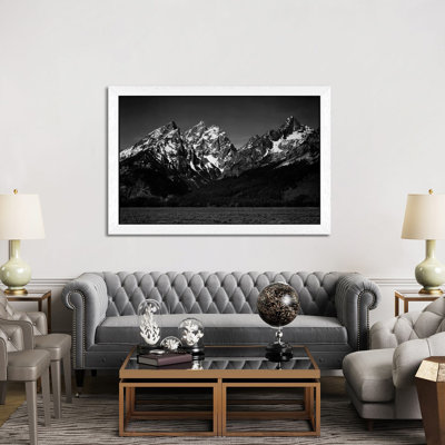 Grand Teton XI by Ansel Adams - Floater Frame Print on Canvas