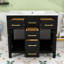 Liburd 36" Freestanding Bathroom Vanity with Ceramic Sink and Storage Cabinet Combo-445518188