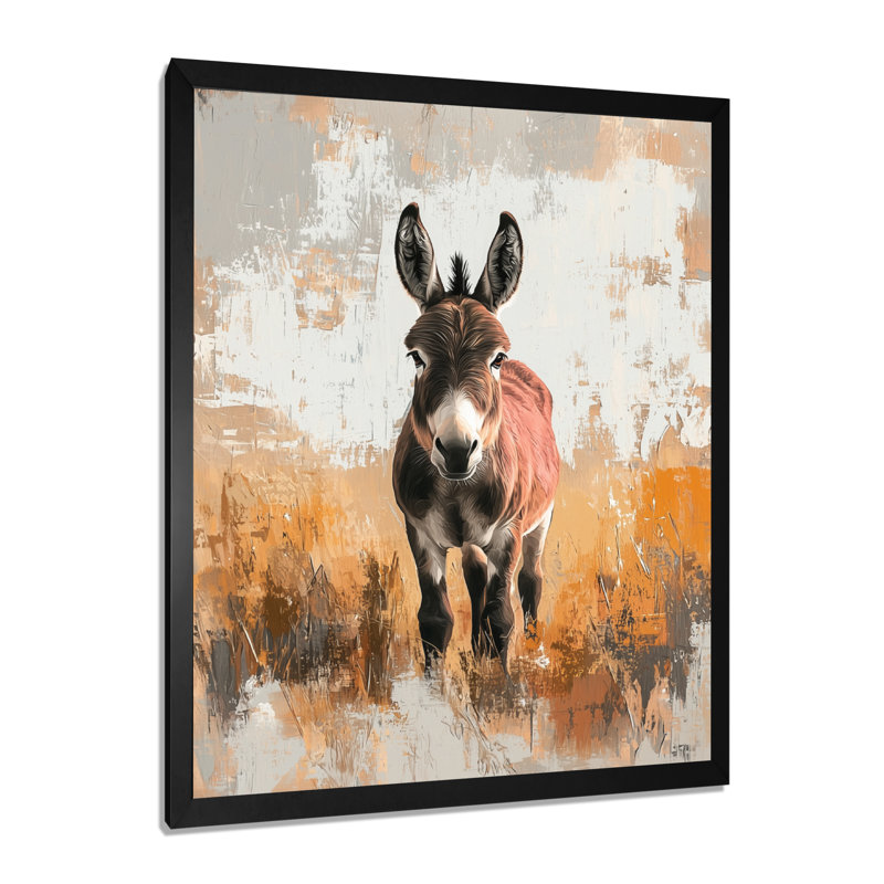 Dolph - Animals Wall Art, Noir, H 20 po x l 12 po, Reproduction encadrée d'une seule photo