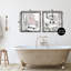 Ensemble de 2 toiles flottantes encadrées Modern Farmhouse Bath Animals, design par Carol Robinson-1050950696-1050950697