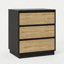 Table de chevet 23,6 po avec 3 tiroirs - Table de chevet moderne