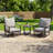 3-Piece Outdoor Aluminum Swivel Rocker Chair Conversation Set With Cushions And Side Table-1512242249