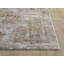 Tapis abstrait en polyester tissé à la machine beige / brun Kampou-1080744605