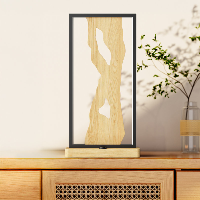 Solid Wood Led Table Lamp, Lampshade A