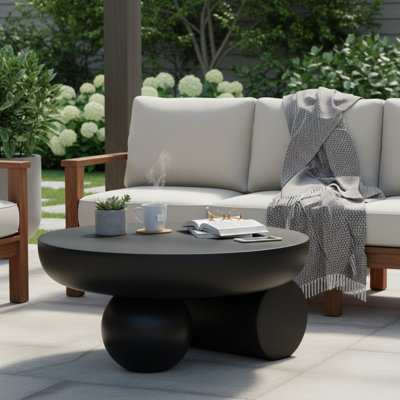 Table basse ronde avec base sphérique Oris